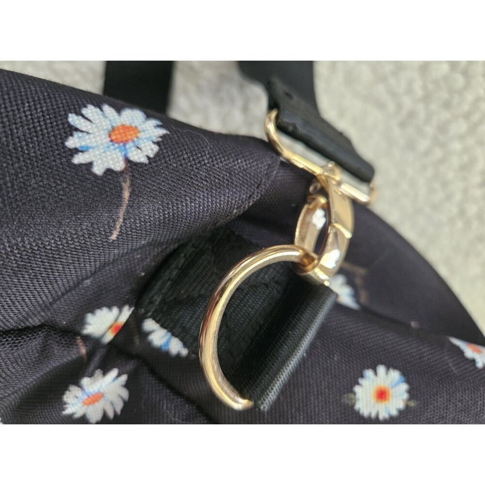 Alice+Olivia Black‎ Duffle Bag Daisy Print - Picture 3 of 12